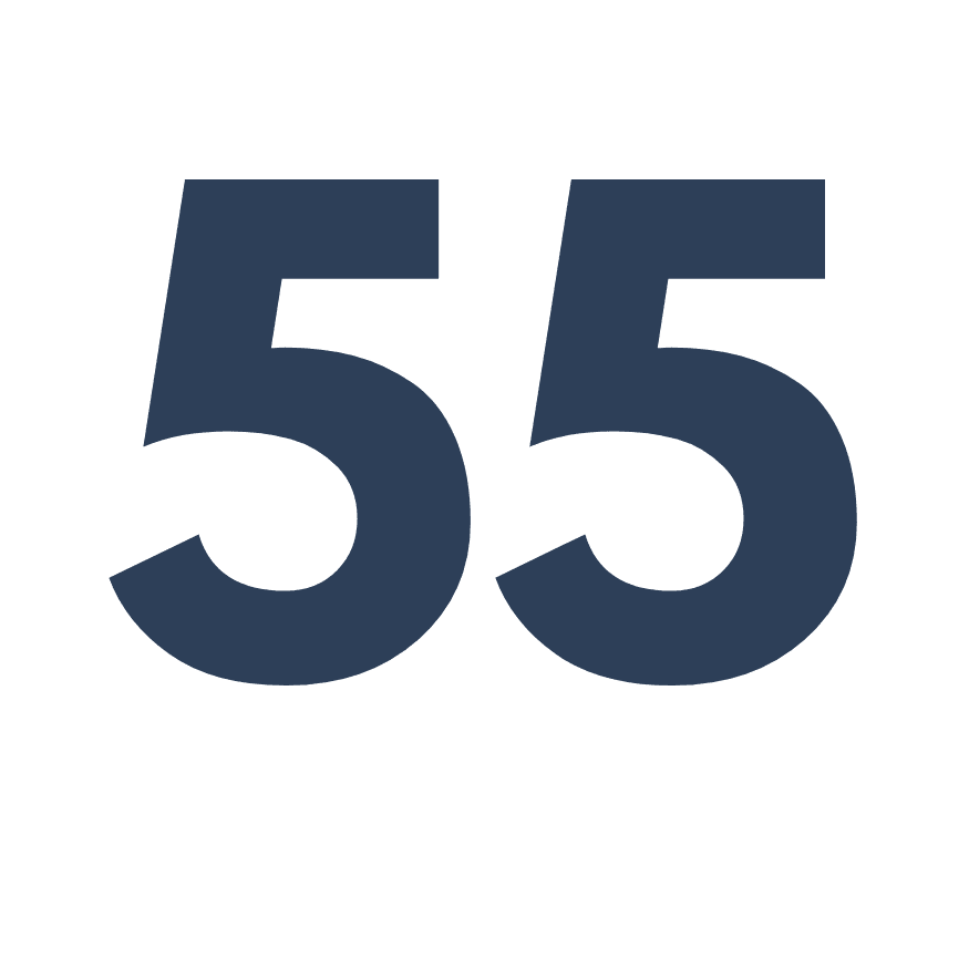 55% de femmes