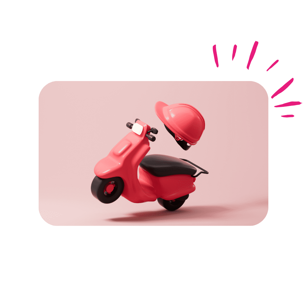 Une seule moto 3D