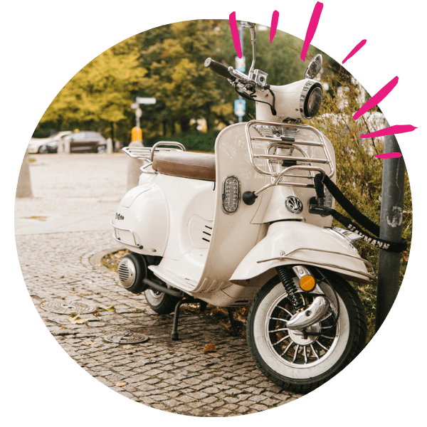 Scooter type vespa