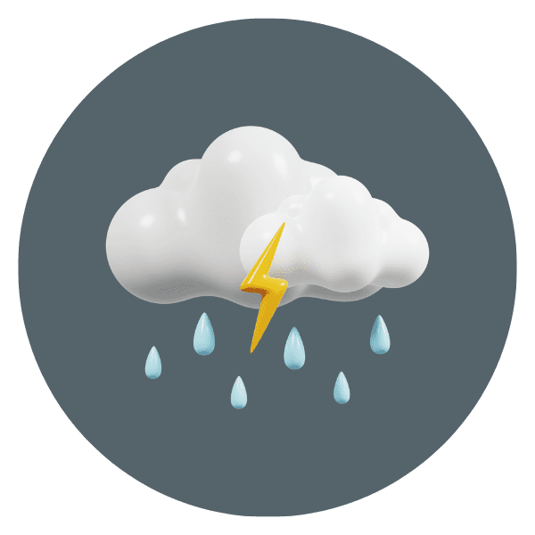 picto nuage avec pluie et foudre